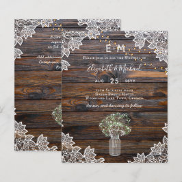 Lámina Invitación a un BODA de WOODLAND Gypsophila
