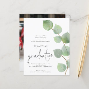 Lámina Invitación a un Grado de Fotografía Elegante para 