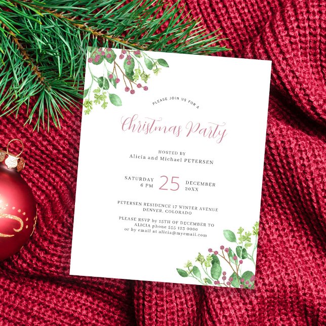 Lámina Invitación a un partido de Navidades modernos y ec (Subido por el creador)