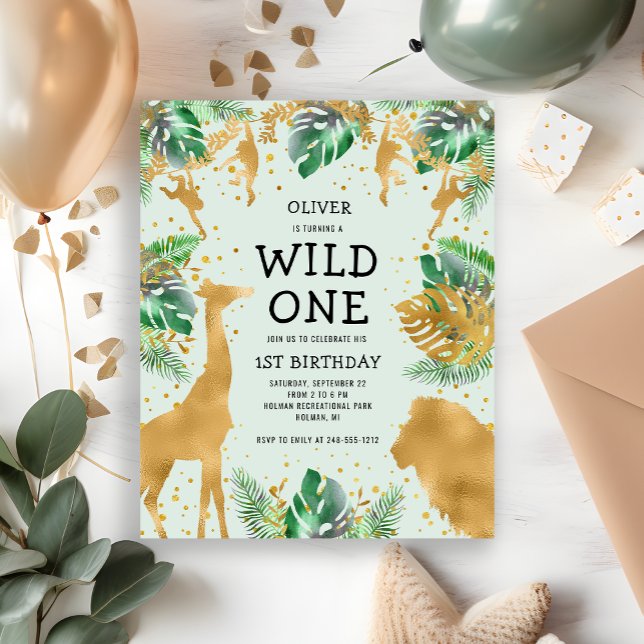Lámina Invitación a un Safari de Oro Verde para el Presup (Subido por el creador)
