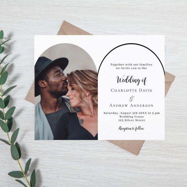 Lámina Invitación a una boda con un arco fotográfico mode (Subido por el creador)
