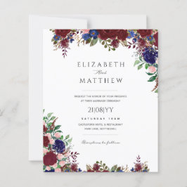 Lámina Invitación a una boda floral para Rosas de color b