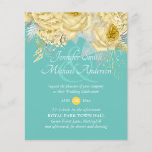 Lámina Invitación a una boda floral para Rosas de plata d