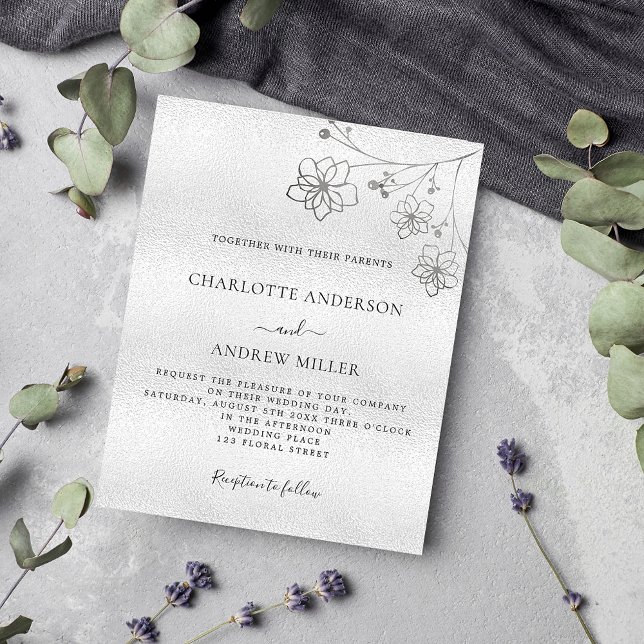 Lámina Invitación a una boda floral y elegante (Subido por el creador)