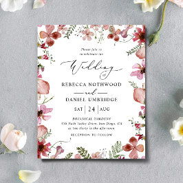 Lámina Invitación a una boda Rustica Rustica y Presupuest