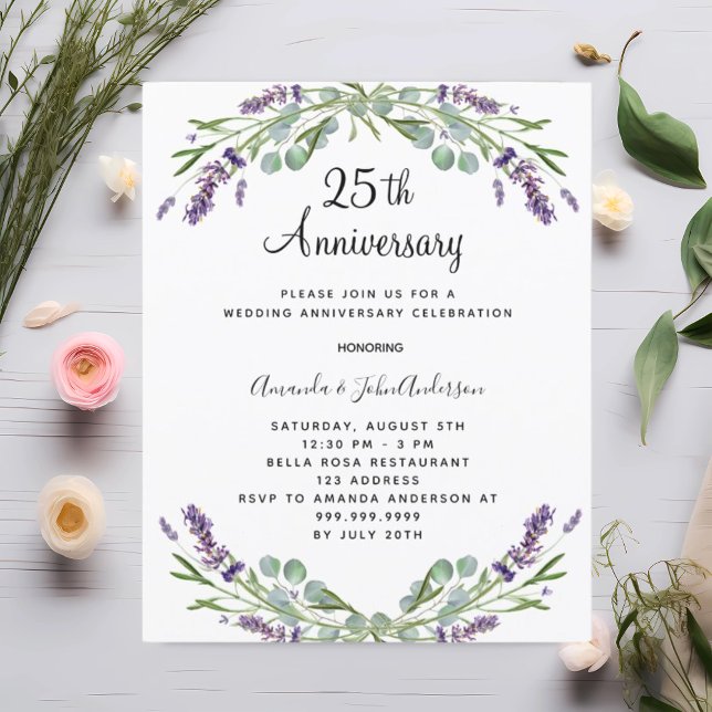Lámina Invitación al 25º aniversario de Lavender (Subido por el creador)