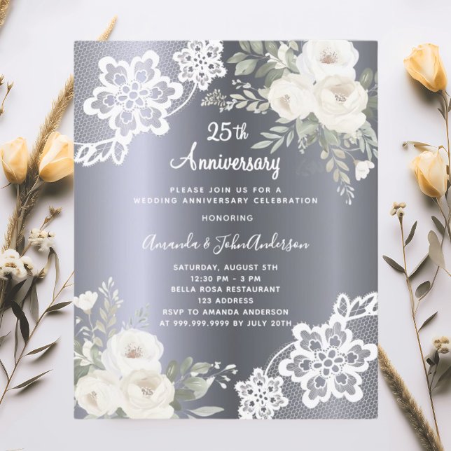 Lámina Invitación al 25º aniversario de los florales plat (Subido por el creador)