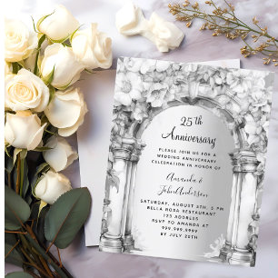 Lámina Invitación al 25º aniversario del arco floral