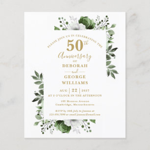 Lámina Invitación al 50º aniversario de la Floral Presupu