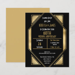 Lámina Invitación al 60º aniversario Boda del Art Deco de