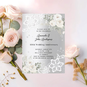 Lámina Invitación al 60° aniversario del boda de diamante