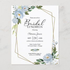 Lámina Invitación al almuerzo de novia con presupuesto fl
