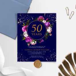 Lámina Invitación al aniversario del Boda Azul Real de Pr