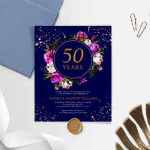 Lámina Invitación al aniversario del Boda Azul Real de Pr