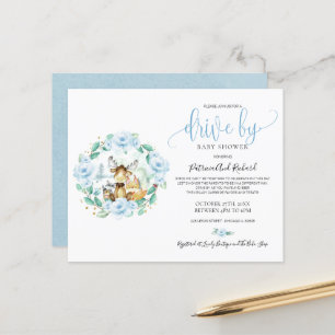 Lámina Invitación al baby shower de Woodland Drive con pr