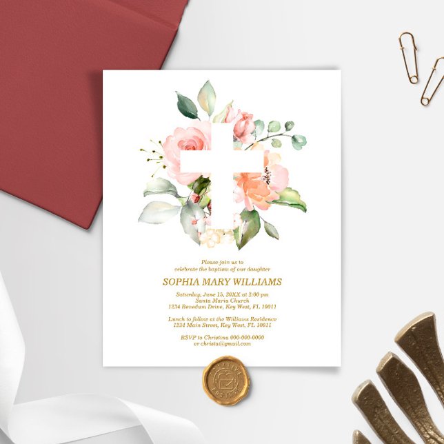 Lámina Invitación al bautismo de la Cruz Blanca y el Rosa (Subido por el creador)