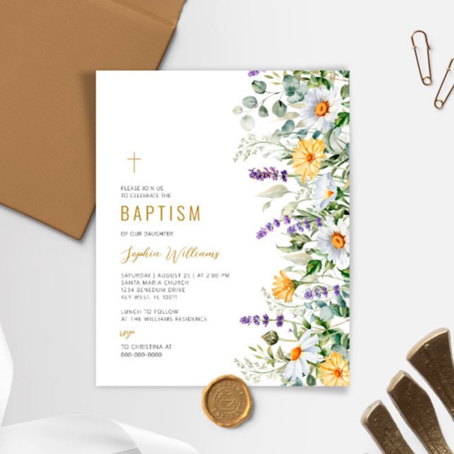 Lámina Invitación al bautismo de presupuesto y bautismo d (Subido por el creador)