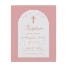 Invitación al bautismo de Rosa Chica del Arco de P