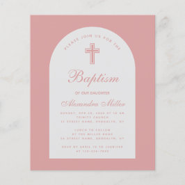 Lámina Invitación al bautismo de Rosa Chica del Arco de P