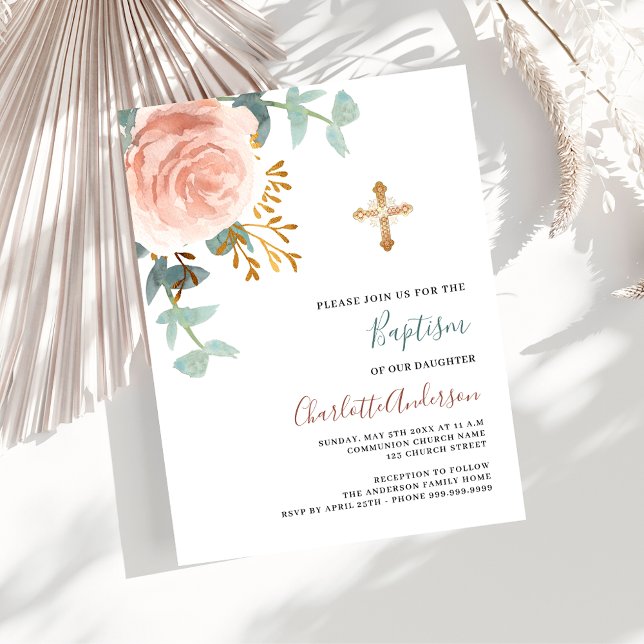 Lámina Invitación al bautismo entre presupuesto y vegetac (Subido por el creador)