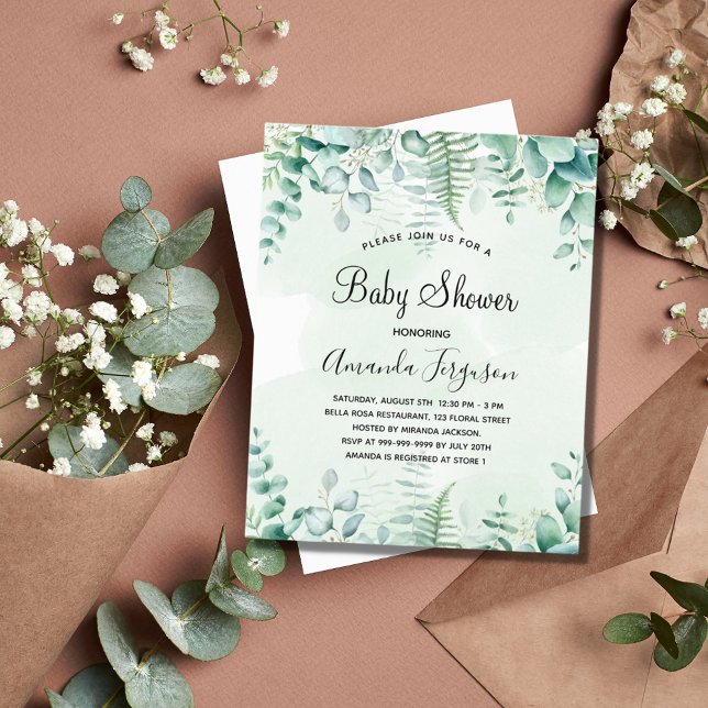 Lámina Invitación al bosque de eucalipto Baby Duke (Subido por el creador)