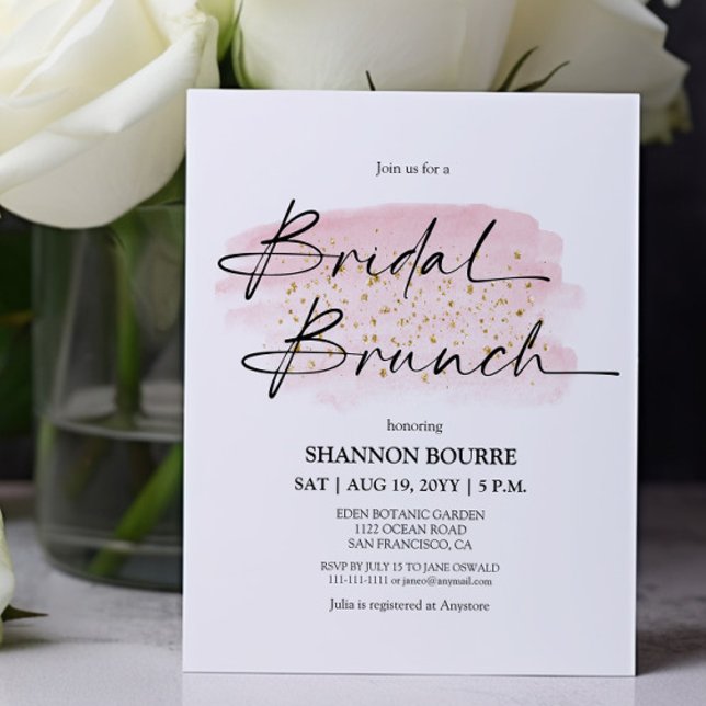 Lámina Invitación al brunch con elegancia de novias color (Subido por el creador)