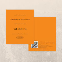 Invitación al código QR del Boda del Naranja de ot