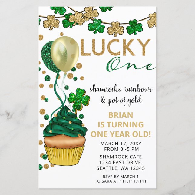 Lámina Invitación al cumpleaños de Budget Lucky One St Pa (Anverso)