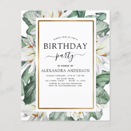 Lámina Invitación al cumpleaños de la Magnolia Tropical P