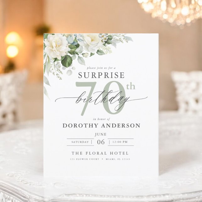 Lámina Invitación al cumpleaños de la sorpresa floral ver (Subido por el creador)