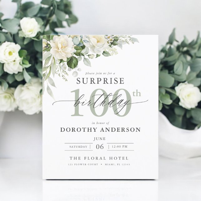 Lámina Invitación al cumpleaños de la sorpresa floral ver (Subido por el creador)