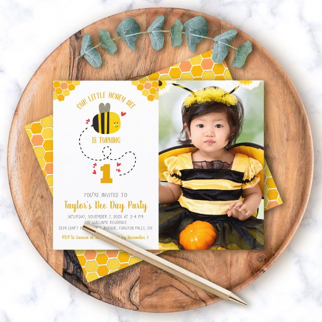 Lámina Invitación al cumpleaños de Little Honey Bee (Subido por el creador)