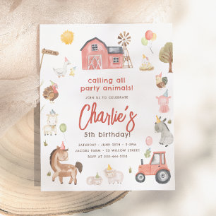 Lámina Invitación al cumpleaños del presupuesto para anim