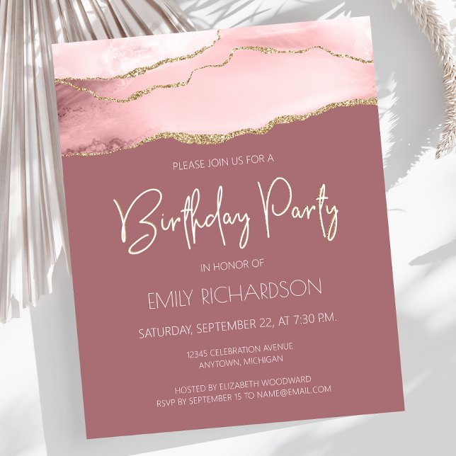 Lámina Invitación al cumpleaños del Rosa de la agencia de (Subido por el creador)