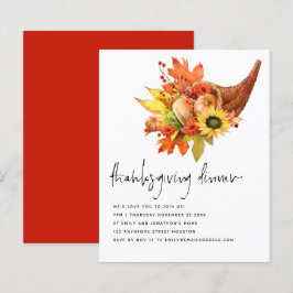 Lámina Invitación al Día de Acción de Gracias de Budget S