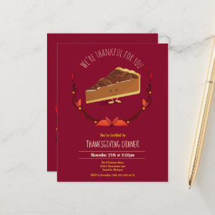 Lámina Invitación al día de gracias al postre para pastel