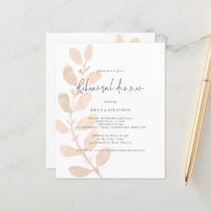 Lámina Invitación al follaje de la cena del Boda de presu
