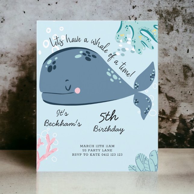Lámina Invitación al mar "Ballena de un tiempo" (Subido por el creador)