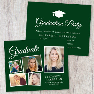 Lámina Invitación al Partido de Graduación Verde del Pres