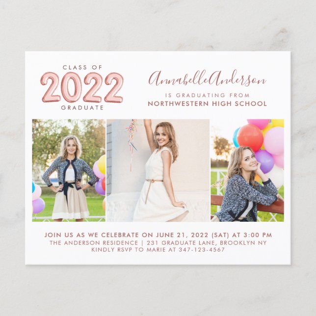Lámina Invitación al Partido del Presupuesto de Graduació (Anverso)