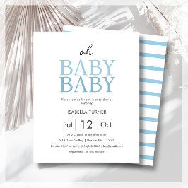 Lámina Invitación al presupuesto Baby Shower de Blue Twin
