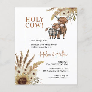 Lámina Invitación al presupuesto de Baby Shower de la gra