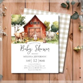 Lámina Invitación al presupuesto de Baby Shower para anim