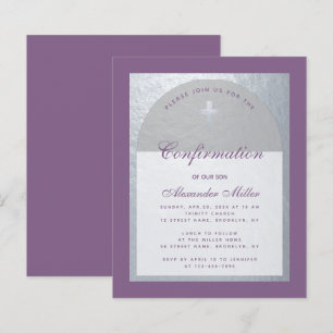 Lámina Invitación al presupuesto de Dusty Purple Silver d