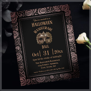 Lámina Invitación al presupuesto de Halloween de la Masca