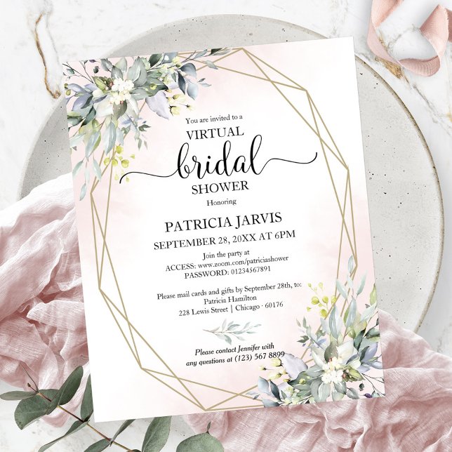 Lámina Invitación al presupuesto de la ducha de novia vir (Subido por el creador)