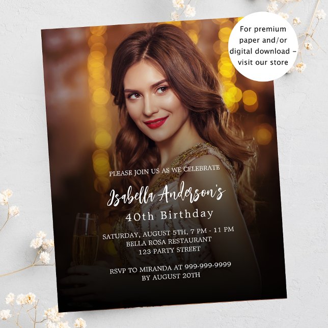 Lámina Invitación al presupuesto de la foto de la fiesta  (Subido por el creador)