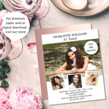 Invitación al presupuesto de la foto de la rosa bl