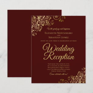 Lámina Invitación al presupuesto de la recepción de Boda