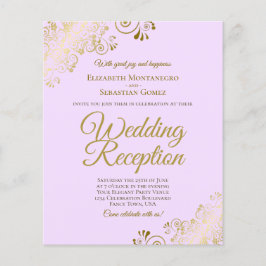 Lámina Invitación al presupuesto de la recepción de bodas